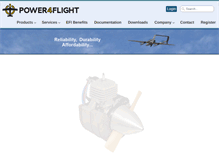 Tablet Screenshot of power4flight.com